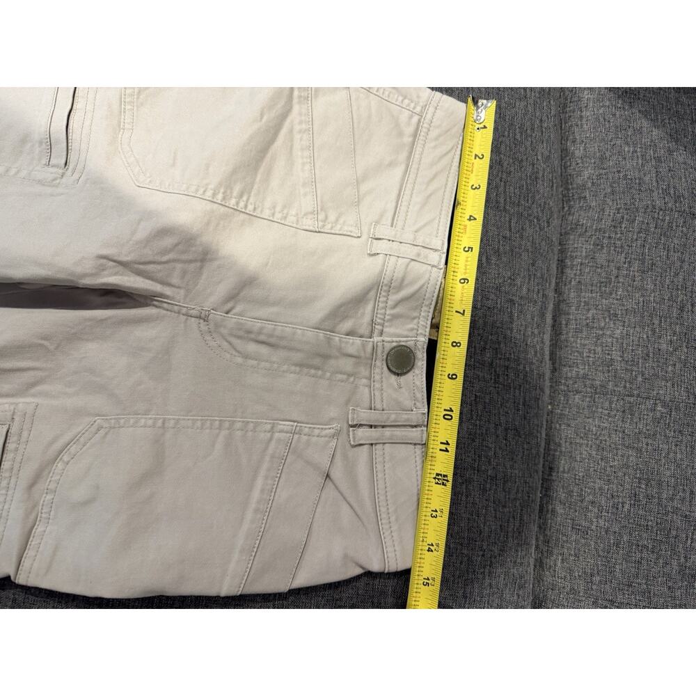 Democracy Womens Ab Technology Utility Cargo Pants Size 6 Khaki Roll Tab Crop - Picture 8 of 10